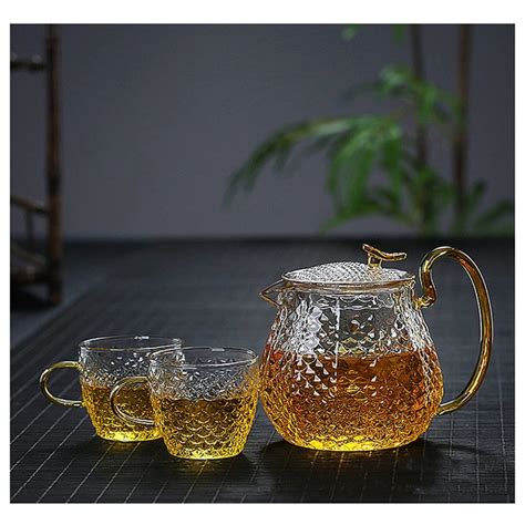 Jual Set Teko Dan 4 Cangkir Teko Pembuat Teh Teapot Maker 600ml TEKO