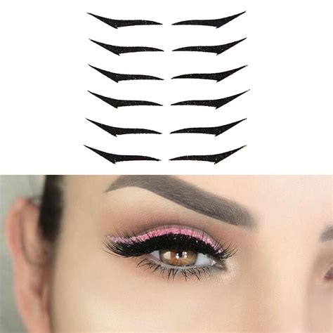 Eyelid Line Stick Reusable Eyeliner Stickers Cat Eye Makeup Wing Tip Sticker Kit Lazy Person