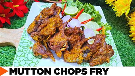 Fried Mutton Chops Quick And Easy Mutton Chaap Fry Recipe Eid Ul