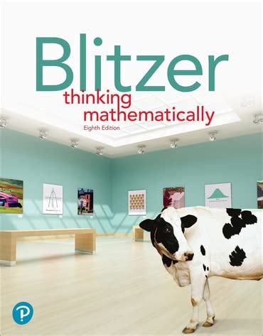 Thinking Mathematically Ap Edition Th Edition Blitzer