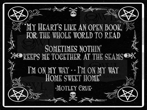 Motley Crue Home Sweet Home Motley Crue Motley Meaningful Lyrics