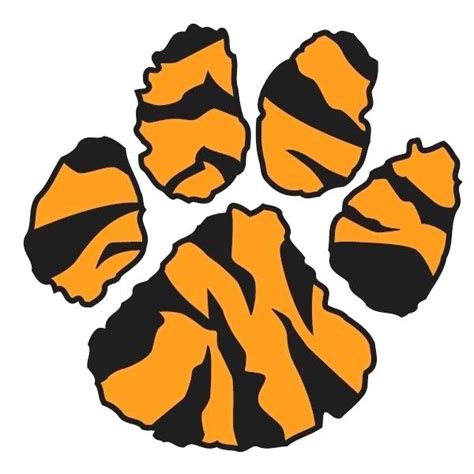 Clemson Tiger Paw Vector At Vectorified Collection Of Clemson