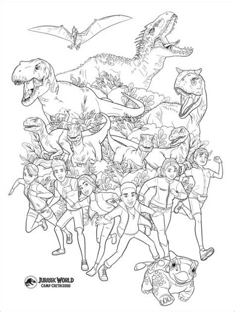 Jurassic World Camp Cretaceous Coloring Pages Free Coloring Pages Printables