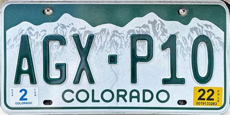 Colorado License Plate Lookup Agx P10 Colorado