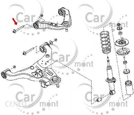 Wahacz Nissan Oe Śruba Przedniego Wahacza Górnego Navara Pathfinder