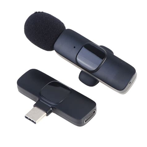 Microfone Lapela Sem Fio Compatível Android Usb C Type C Shopee Brasil