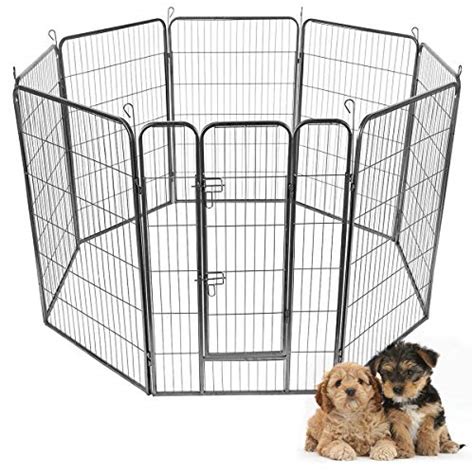 Giantex 48 Inch Dog Fence With Door 168 Panels Dog Playpen For