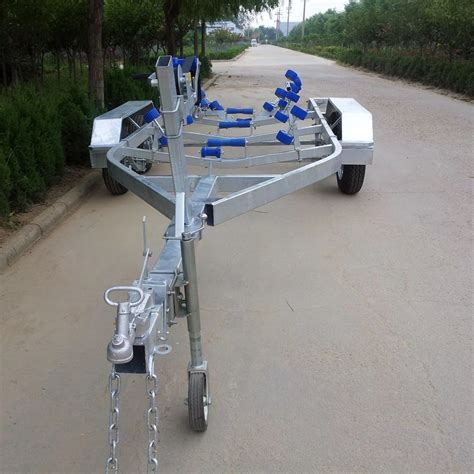 Hot Dip Galvanizing Watercraft Yacht Marine Boat Trailer For Boat