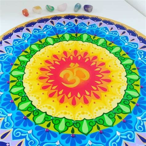 Mandala Equil Brio Dos Chakras Cm No Elo Thaisse Biollo E Dd