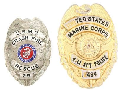 Obsolete U.s. Marine Corps Military Police Badge