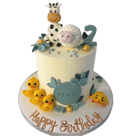 Adorable Farm Animal Cake - Eve's Cakes