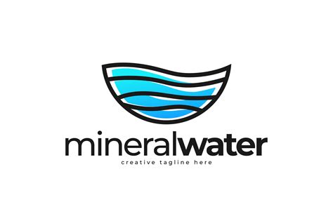Pure Mineral Water Logo Design Graphic by Salamahtype Template