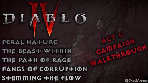 Diablo Feral Nature The Beast Within The Path Of Rage Fangs Of