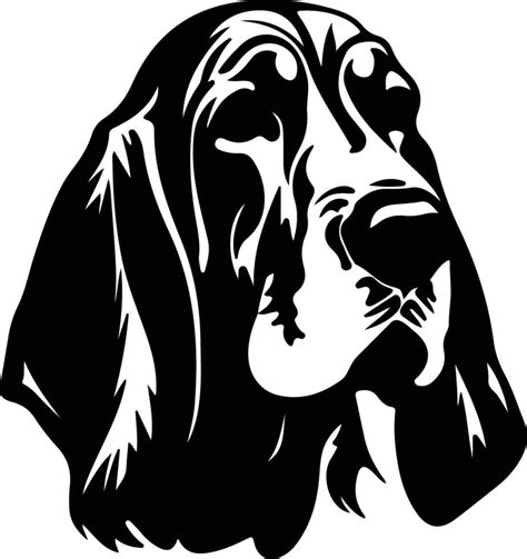 Bloodhound Silhouette Portrait 38495701 Vector Art At Vecteezy