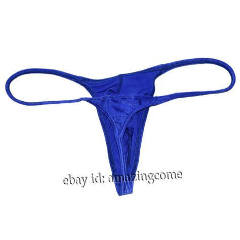 Men Enhance Pouch Thong Bikini G String Minikini Tangas Posing Underwear T Back EBay