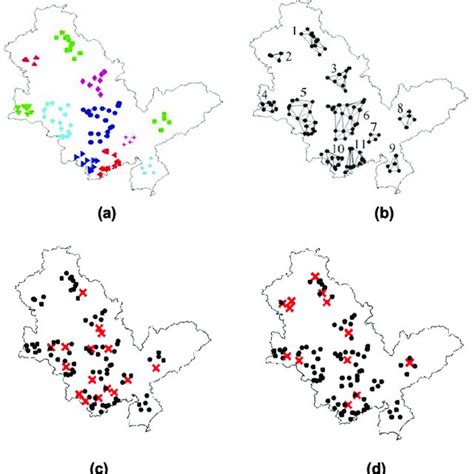 A Clustering Results Of Soil Pollution Sampling Points B Spatial