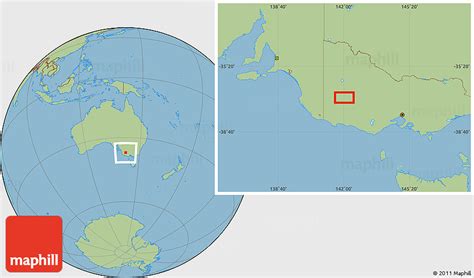 Savanna Style Location Map Of Horsham