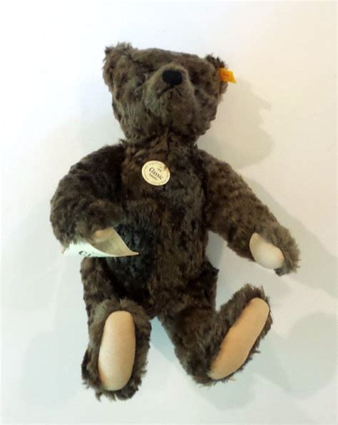 Steiff Classic Replica Brown Mohair Teddy Bear With