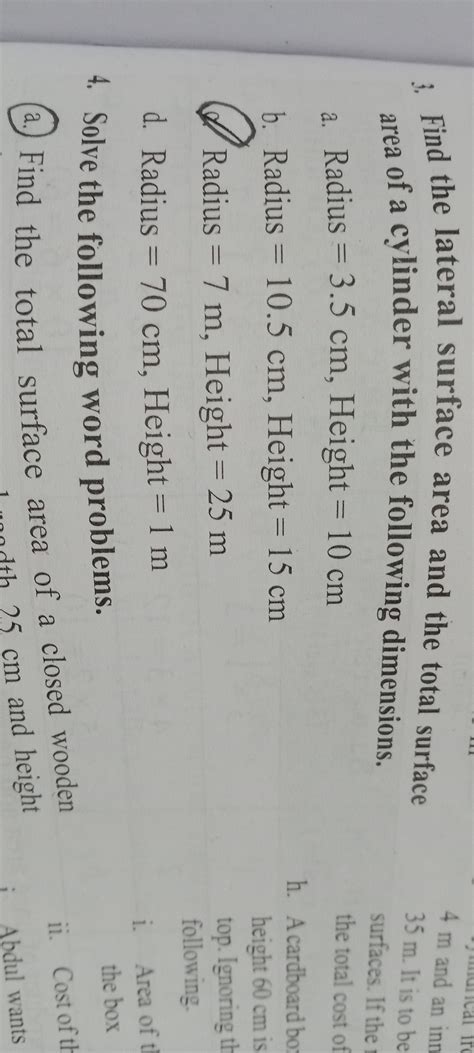 how to find the area of cylinder 3