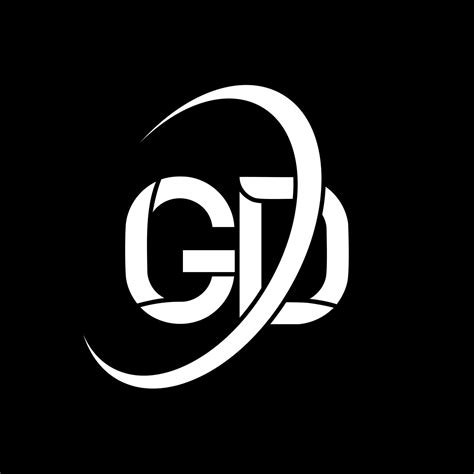 Logotipo Gd Projeto Gd Letra Gd Branca Design De Logotipo De Letra