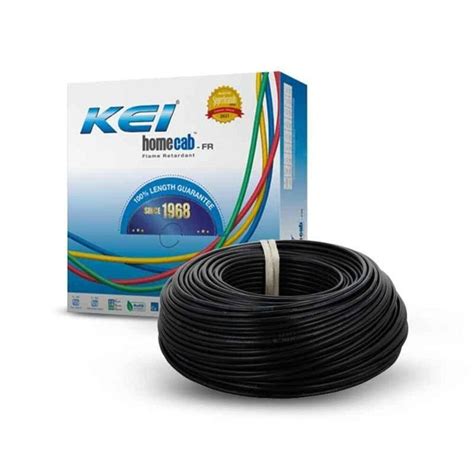 Kei Single Core Black Fr Sqmm M Unsheathed Flexible Cable At