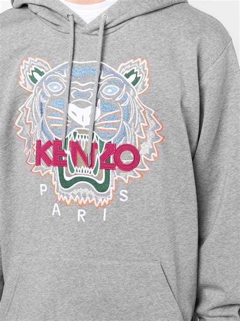 Kenzo Tiger Motif Hoodie Farfetch