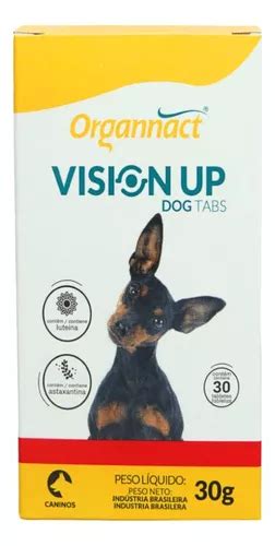 Vision Up Dog Tabs 30 Gr Organnact 30 Tabletes Para Cães