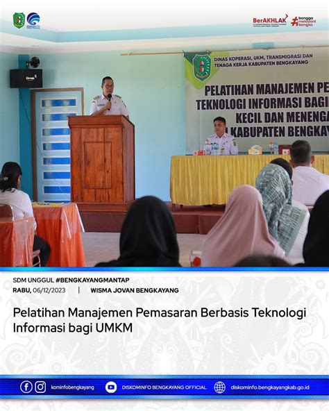 Buka Pelatihan Manajemen Pemasaran Berbasis Teknologi Informasi Bagi