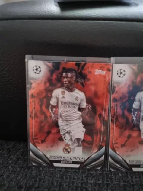 2023 24 TOPPS UEFA Champions League Red Inferno Eduardo Camavinga Real