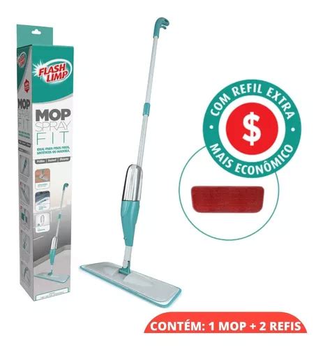 Mop Spray Fit Microfibra Dispenser Ml Flash Limp Nf Frete Gr Tis