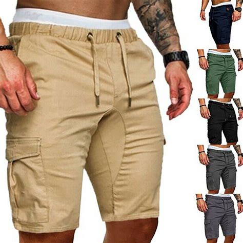 Pantalones Cortos Militares De Carga Para Hombre A Estrenar Ej