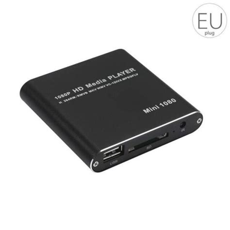 QI13206 Mini lecteur multimédia HD 1080P AV USB SD MMC MKV pour