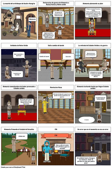 Primera Guerra Mundial Storyboard By Diegocabrera