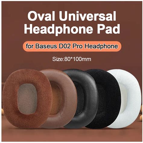 Oval Earphone Pad Mm Earmuff For Baseus D Pro Headset