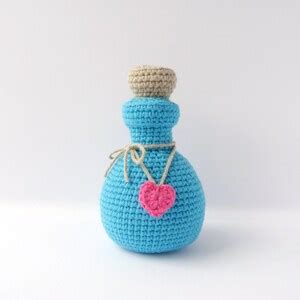 Love Potion Bottle Crochet Pattern Crochet Love Potion Pattern