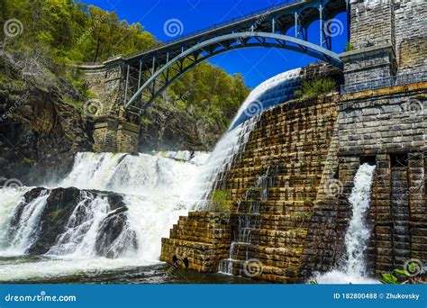 View Of The New Croton Dam In Croton Gorge Park Stock Photo Image Of