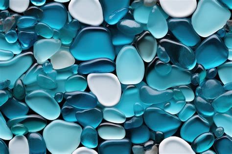 Premium Ai Image Colorful Glass Pebbles As Background Sea Glass Seamless Pattern