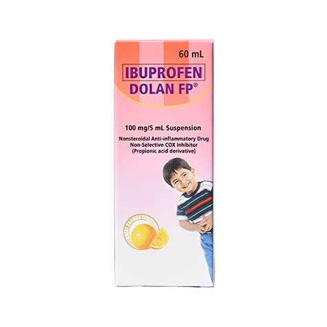 Dolan Fp Ibuprofen 100mg 5ml Suspension 60ml