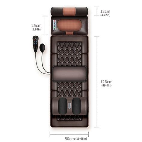 Full Body Massage Mat with Heat,Vibrations Back Massage Pad,Neck