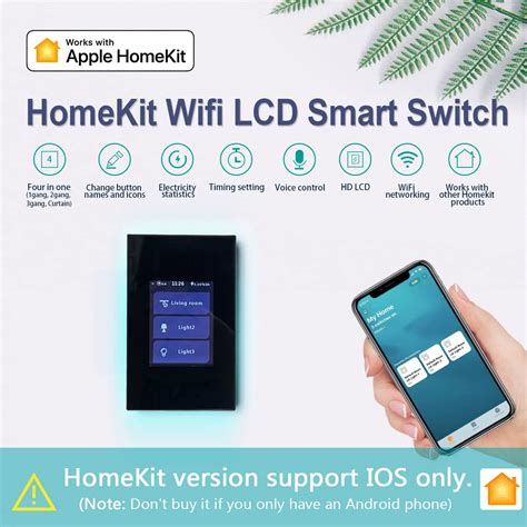 Buy LANBON LCD Smart Light Switch Work With Apple HomeKit 4 In 1 By