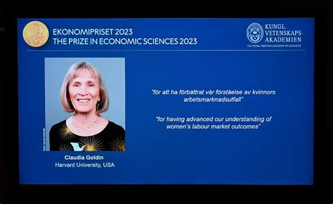 Pr Mio Nobel Da Economia Sai Para Americana Claudia Goldin Isto