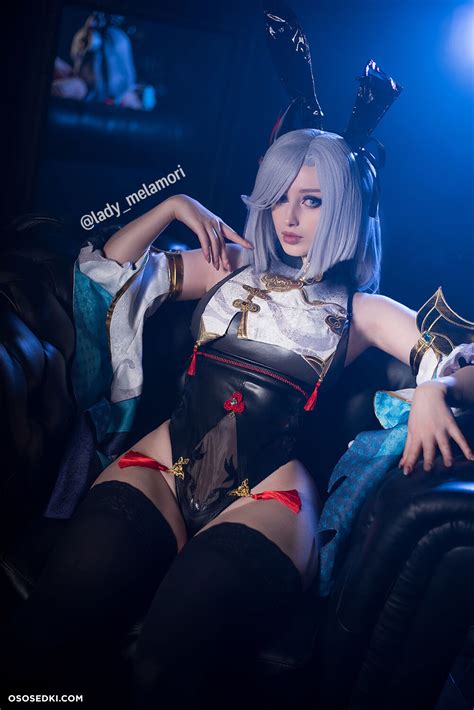 Model Lady Melamori Melamor1 In Cosplay Shenhe From Genshin Impact