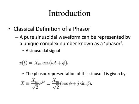 Introduction To Phasor Measurements Units Pm Us Ppt