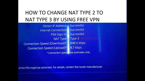 HOW TO CHANGE NAT TYPE 2 TO NAT TYPE 3 ON PS4 PRO WITH VPN YouTube