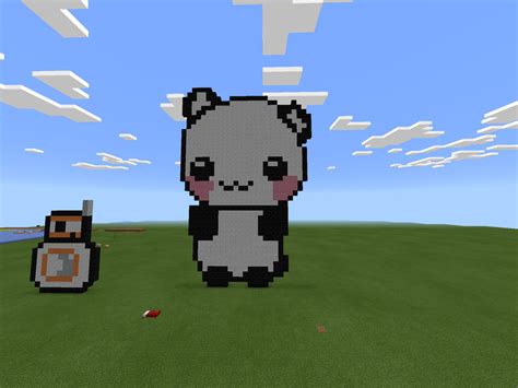 Minecraft Panda Pixel Art