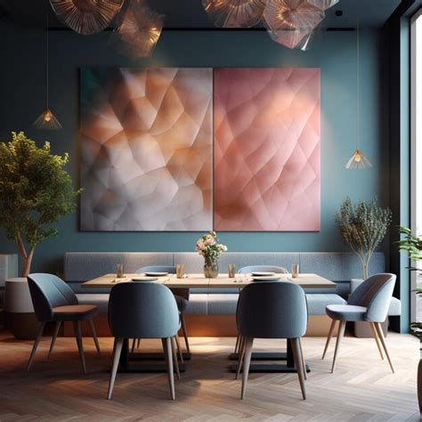 Premium AI Image | Modern Minimalistic Restaurant Interior Design