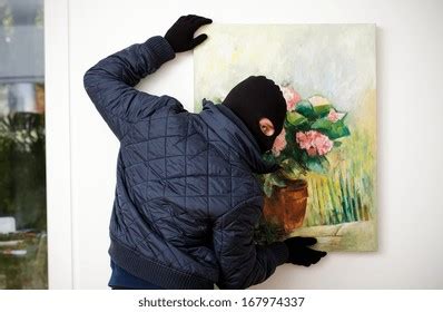 Thief Stealing Piece Art Gallery Art Stock Photo 167974337 | Shutterstock