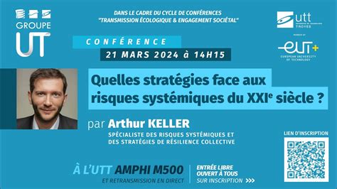 Conf Rence Darthur Keller Quelles Strat Gies Face Aux Risques