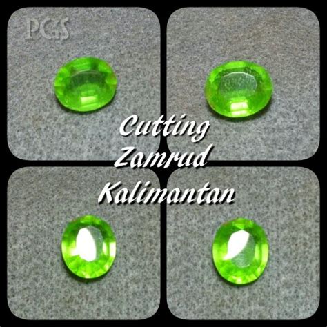 Jual Natural Batu Permata Zamrud Kalimantan Emerald Cutting Top