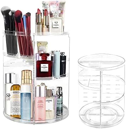 SUNFICON Rotating Makeup Organiser 360 Rotation Cosmetic Storage Holder